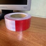 WhiteRed Reflective Tape