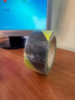 Black Yellow Warning Tape 250m - Image 2