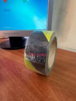 Black Yellow Warning Tape 250m - Image 3