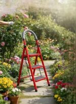 3 steps steel step ladder